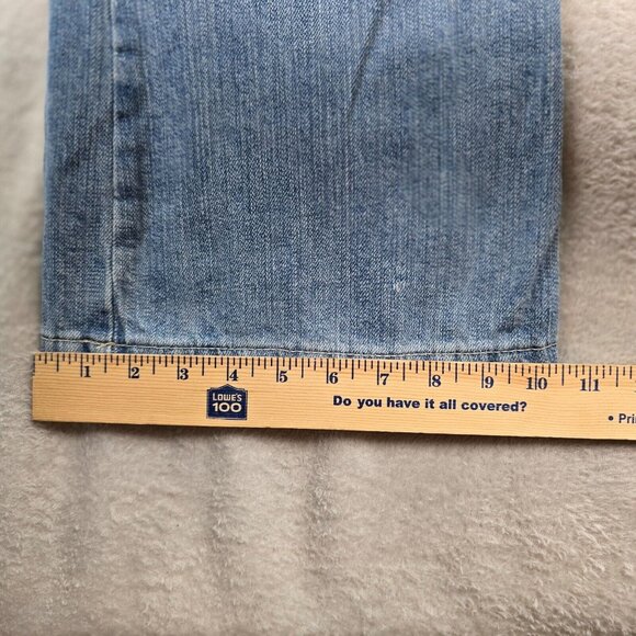 Dear AB Jeans Womens Size 18S Flap Pockets Light Wash Flare Bootcut Boho Chic - Picture 7 of 14